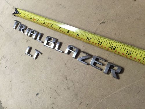 A2f7 trailblazer letters chrome emblem badge rear tailgate hatch 05 06 07 08 09