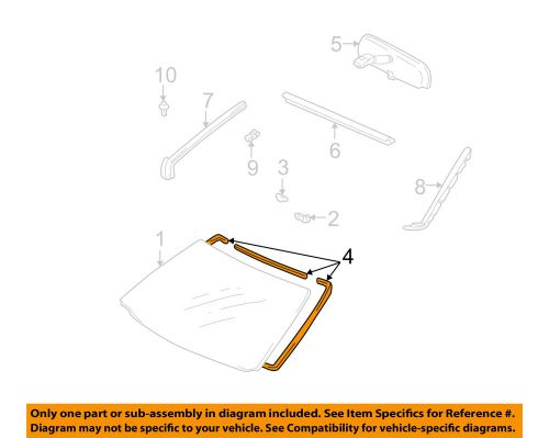 Toyota oem windshield-dam 5611764010