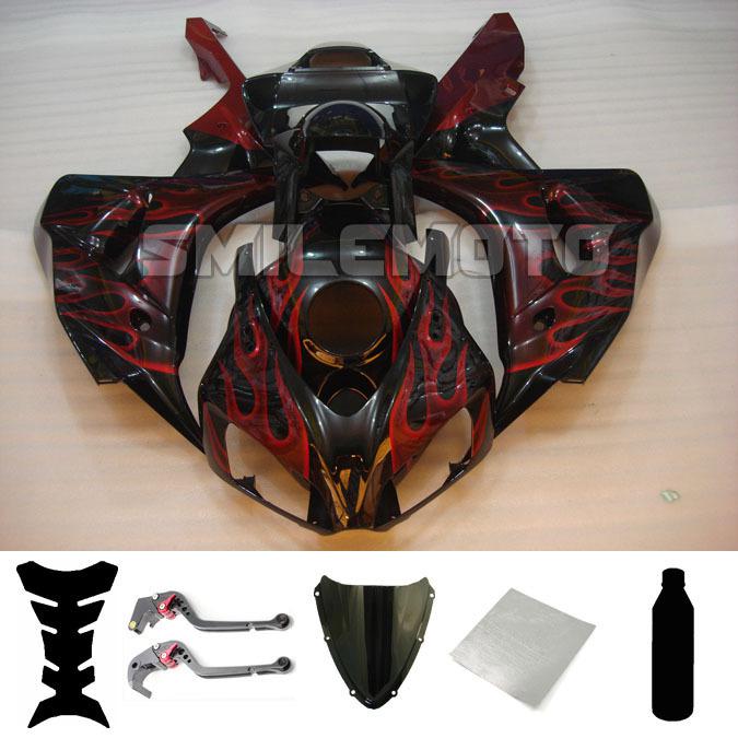 Bundle injection fairing windscreen levers for honda 2006 2007 cbr 1000 rr pan