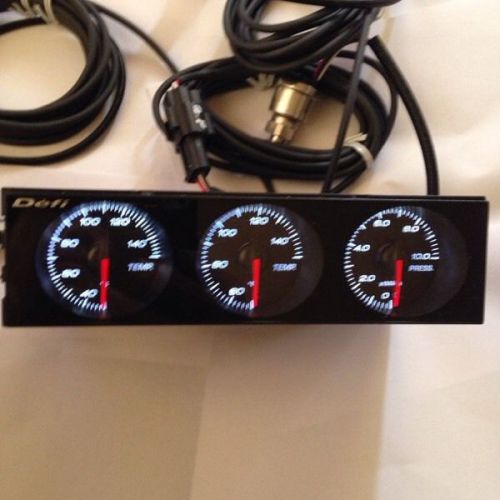 Genuine defi din gauge pressure/temp/temp