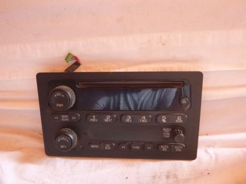 03-05 chevrolet silverado gmc yukon sierra radio cd faceplate 15850275 bp62920