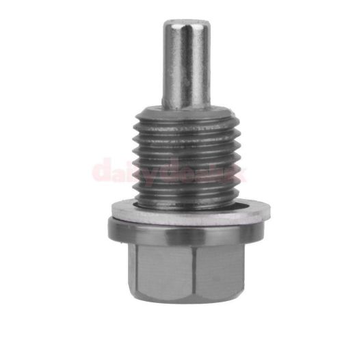 M14x1.5 anodized magnetic engine oil pan/transmission drain plug titanium