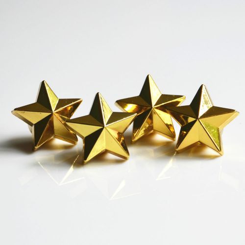 Gold five-pointed star type plastic copper thread car wheel tire air dust 4x cap