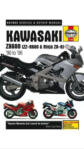 Haynes 2146 service repair manual kawasaki zx600d zx600e ninja 600 1990 - 2006