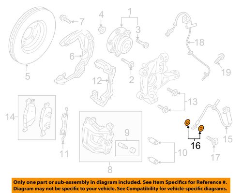 Ford oem brake-rear-brake hose washer w711784s300