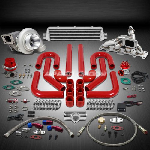 Gt35 .7ar 500+hp 11pc turbo charger+manifold+intercooler kit for 03-05 neon srt4