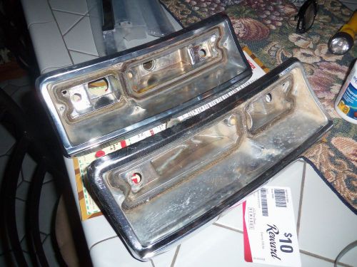 Original 1966 el camino rear light bezels (pair)