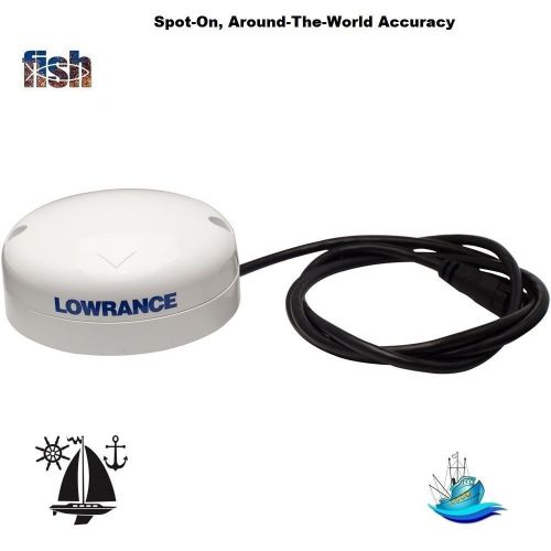 Lowrance point-1 high-sensitivity gps/glonass nmea 2000 antenna built-in compass
