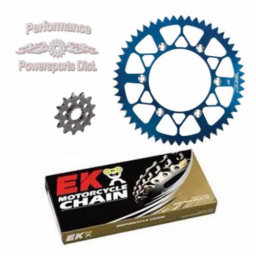 Jt front fly racing blue rear alloy 13/48  ek sro o-ring chain set/kit yz125