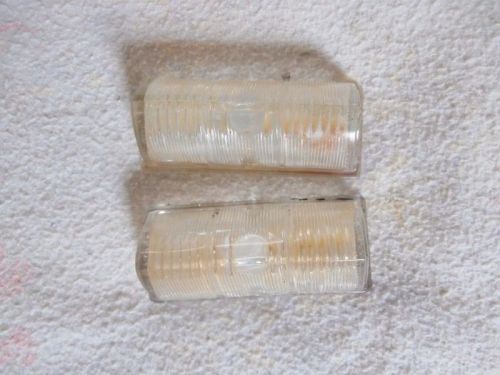 1948 plymouth pair glass park light turn signal blinker lenses original mopar