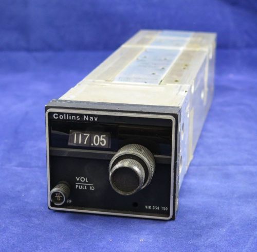 Rockwell collins nav receiver vir-350 p/n:622-2081-001 rd. with faa 8130