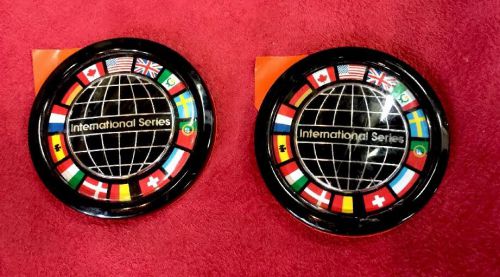 Oldsmobile cutlass ciera international flag round oem emblem  logo