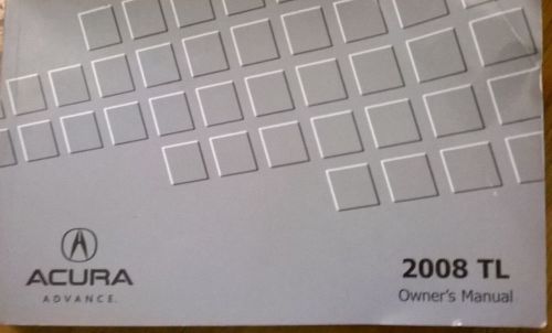 2008 acura tl owner&#039;s manual