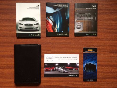 2012 12 jaguar xf owner&#039;s handbook manual user guide book set oem jsa100299121