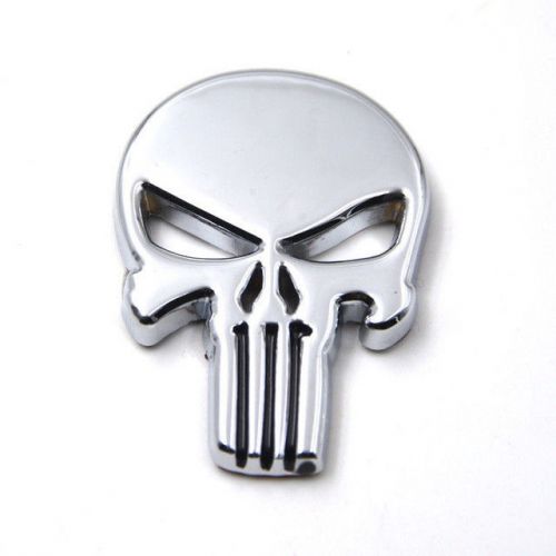 3d metal decal car body exterior sticker punisher for bmw nissan audi benz etc.