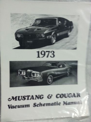 73 mustang &amp; cougar vacuum schematic manual mp-156