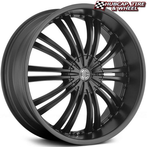 2crave no1 satin black 20&#034;x7.5 custom wheels rims (set of 4) free us shipping