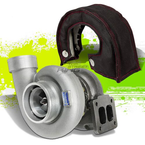 Gt45 turbocharger/turbo universal t4/t66 3.5&#034; v-band 1.05 ar+black blanket rs