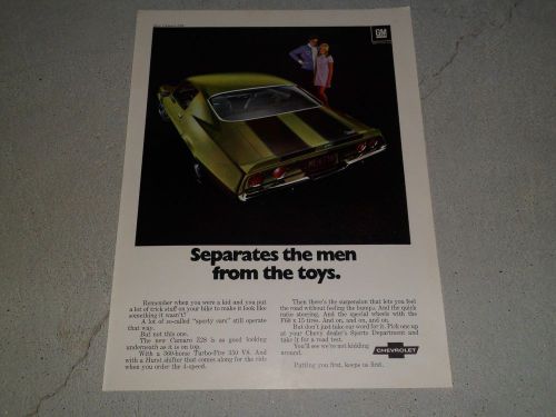 1970 chevrolet camaro z28 article / ad