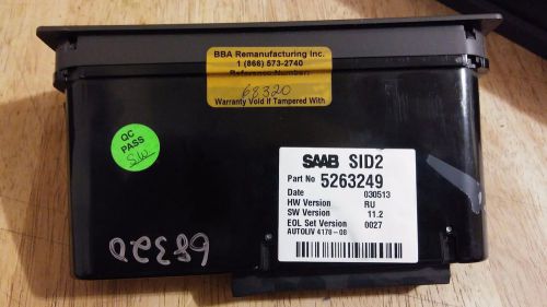 Saab 95 9.5 9-5 sid2 information display screen lcd remanufactured perfect oem