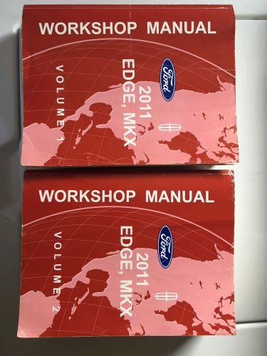 Ford edge &amp; mkx shop books volume 1&amp;2