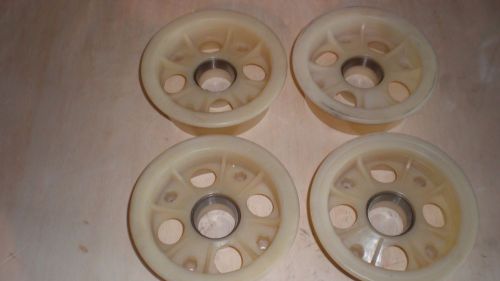 Vintage nylite nylon go kart go cart wheels 5&#034; diameter (1) one pair fronts