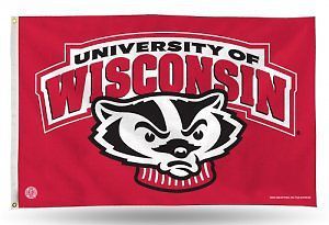 Wisconsin badgers banner flag