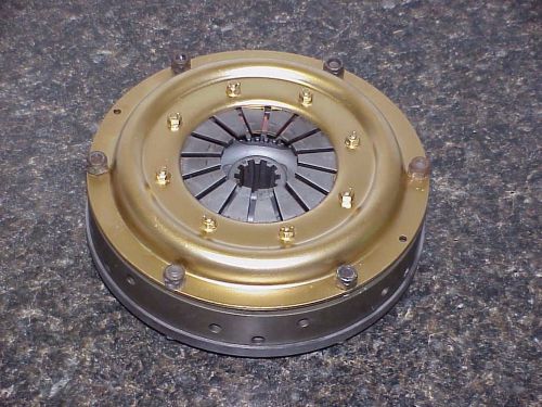 Quartermaster 7-1/4&#034; triple disc 10 spline clutch &amp; ford backing plate r2 imca