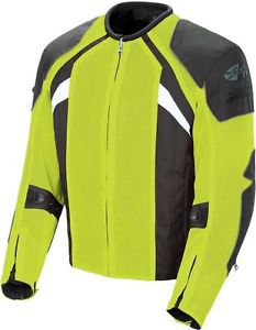 Joe rocket alter ego 3.0 motorcycle jacket - hi-vis neon yellow/black