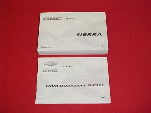 2010 new sierra 2500 3500 pickup truck owners manual service 10 + diesel duramax