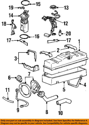 Gm oem 15567776 fuel tank strap