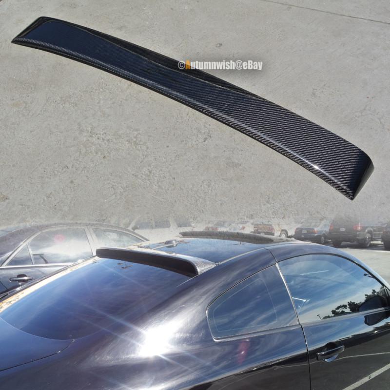 03-07 infiniti g35 coupe 2dr real carbon fiber rear roof wing visor spoiler