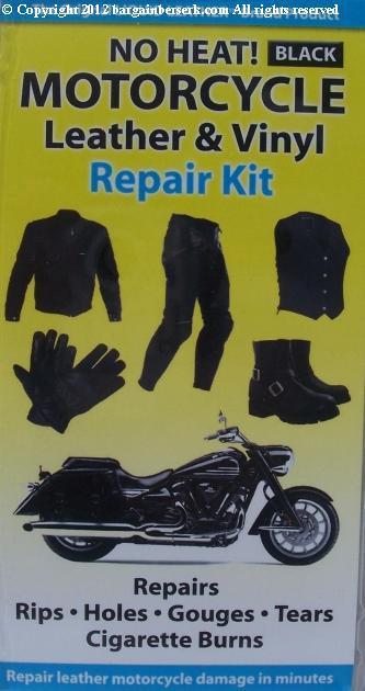 Brand new do-it-yourself black leather vinyl repair kit new & improved m008l