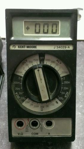 Kent moore tool j-34029-a digital multimeter with case