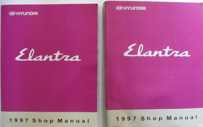 1997 hyundai elantra service manual set  oem