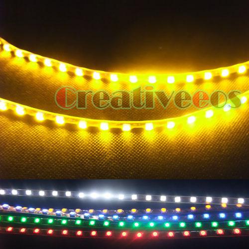 2x 45cm smd 1210 12v led eyebrow strip lights yellow