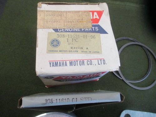 Yamaha rt2 rt3 dt2 dt3 piston &amp; rings std nos oem 308-11631-01-97  308-11610-01