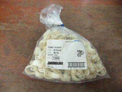 Nos pack of 100 flow guard gold cpvc plastic straps # 4724 3/4 size