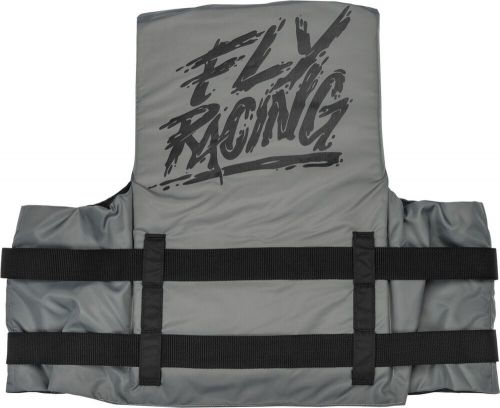 Fly racing adult nylon life vest gray/black 2xl