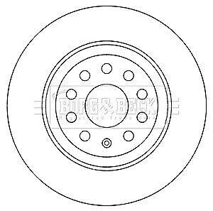 2x brake discs pair solid fits vw caddy mk5 2.0d rear 2020 on dtrc 300mm set b&amp;b