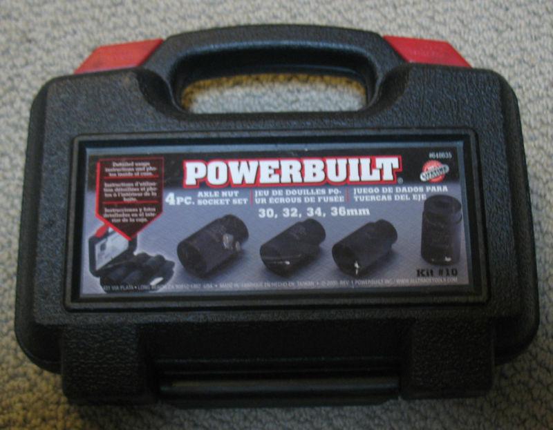 Alltrade powerbuilt kit axle nut socket tool set 648635 30mm 32mm 34mm 36 mm