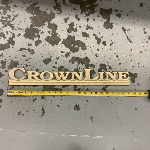 Crownline brass boat emblem 21” used