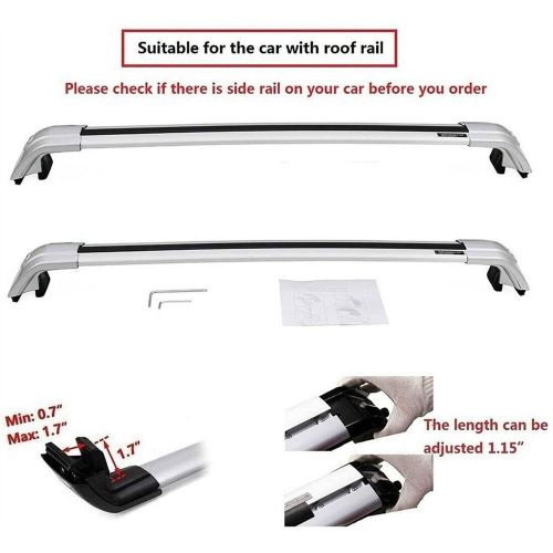 2pcs fit for all-new 2025 equinox lockable roof rail rack cross bar crossbar