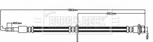 Brake hose fits toyota c-hr zyx10 1.8 front right 2016 on 2zr-fxe hydraulic b&amp;b