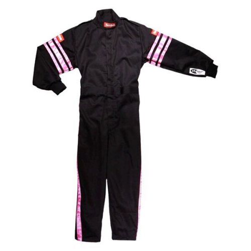 Racequip 1950891rqp - pro-1 series black with pink xs single layer racing suit