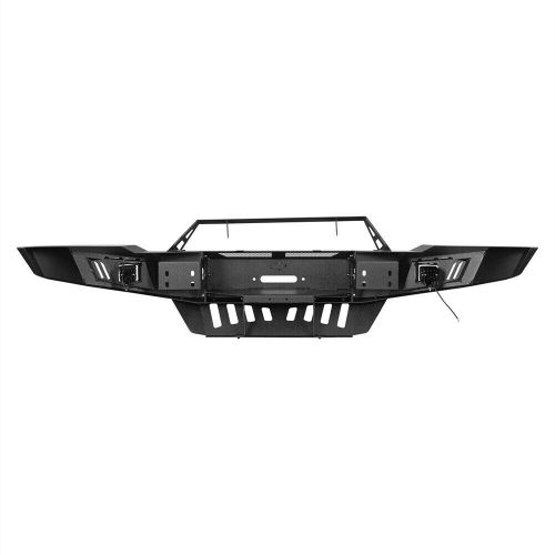 Front bumper for 2010-2018 dodge ram 2500 3500 powder-coated black steel pickup