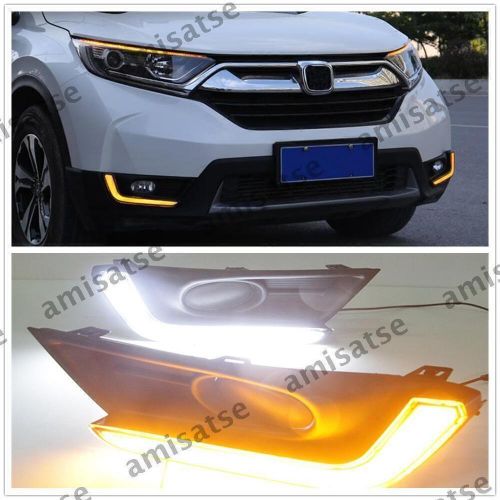 Front side led daytime running fog light foglight for honda cr-v crv 2017-2018