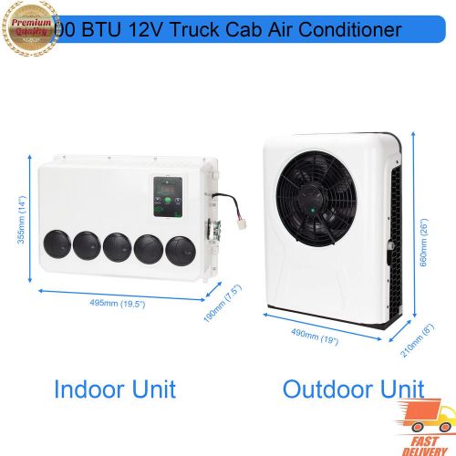 12v truck air conditioner mini split ac 12000 btu for semi trucks bus rv caravan