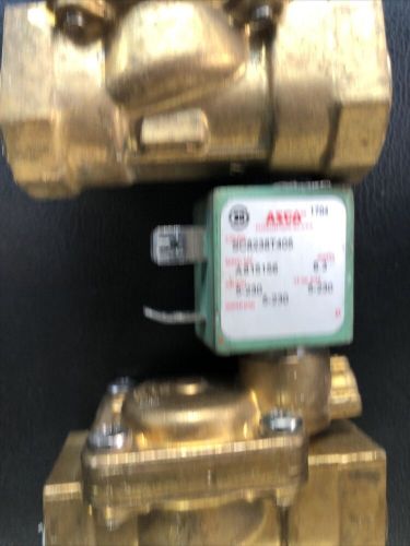 2 asco red hat 1/2&#034; npt 12v solenoid valve 230 psi max train horns air ride bag