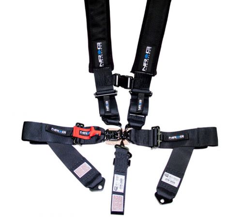 Nrg innovations for sfi 16.1 5pt 3in. seat belt harness / latch link - black